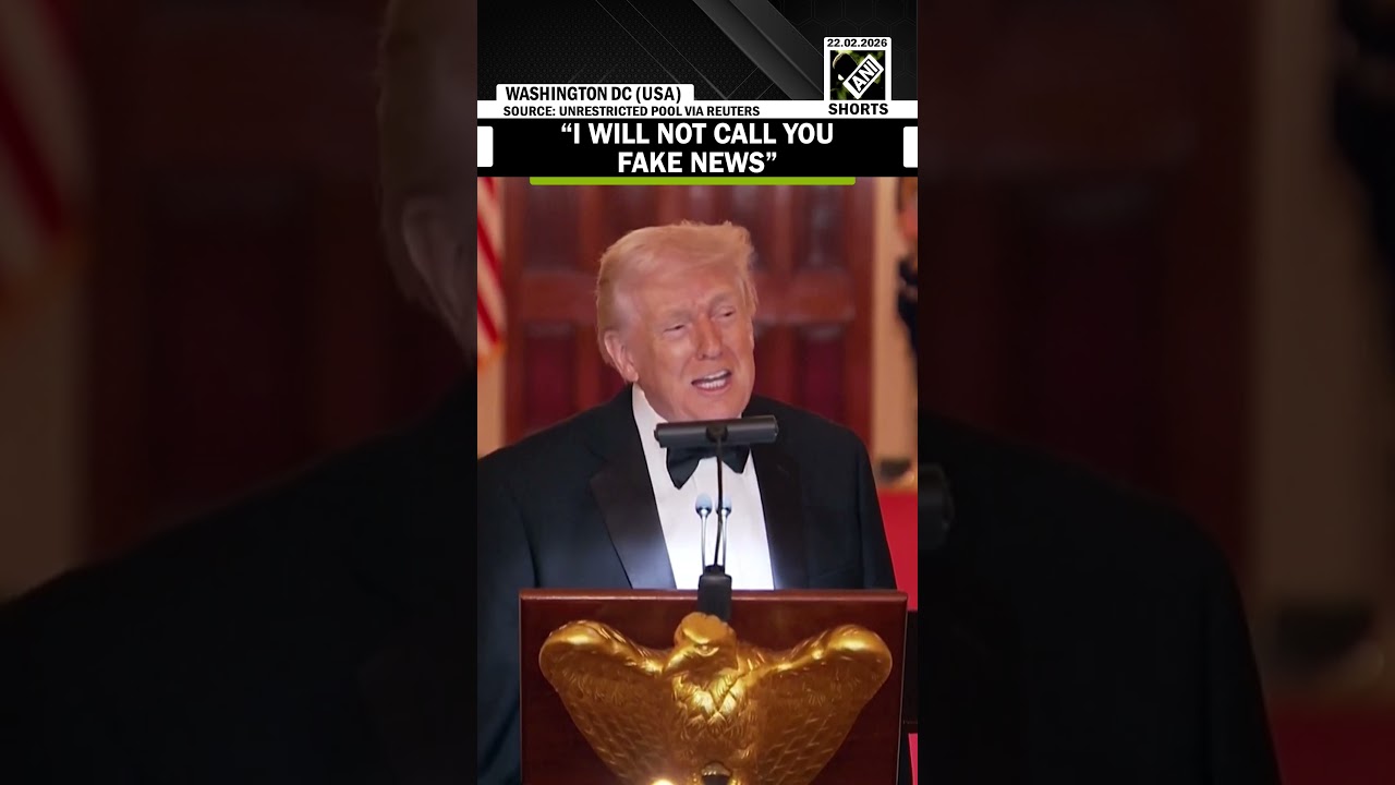 &ldquo;I will not call you fake news&hellip;&rdquo; Trump jokes as he invites reporters for musical show White House