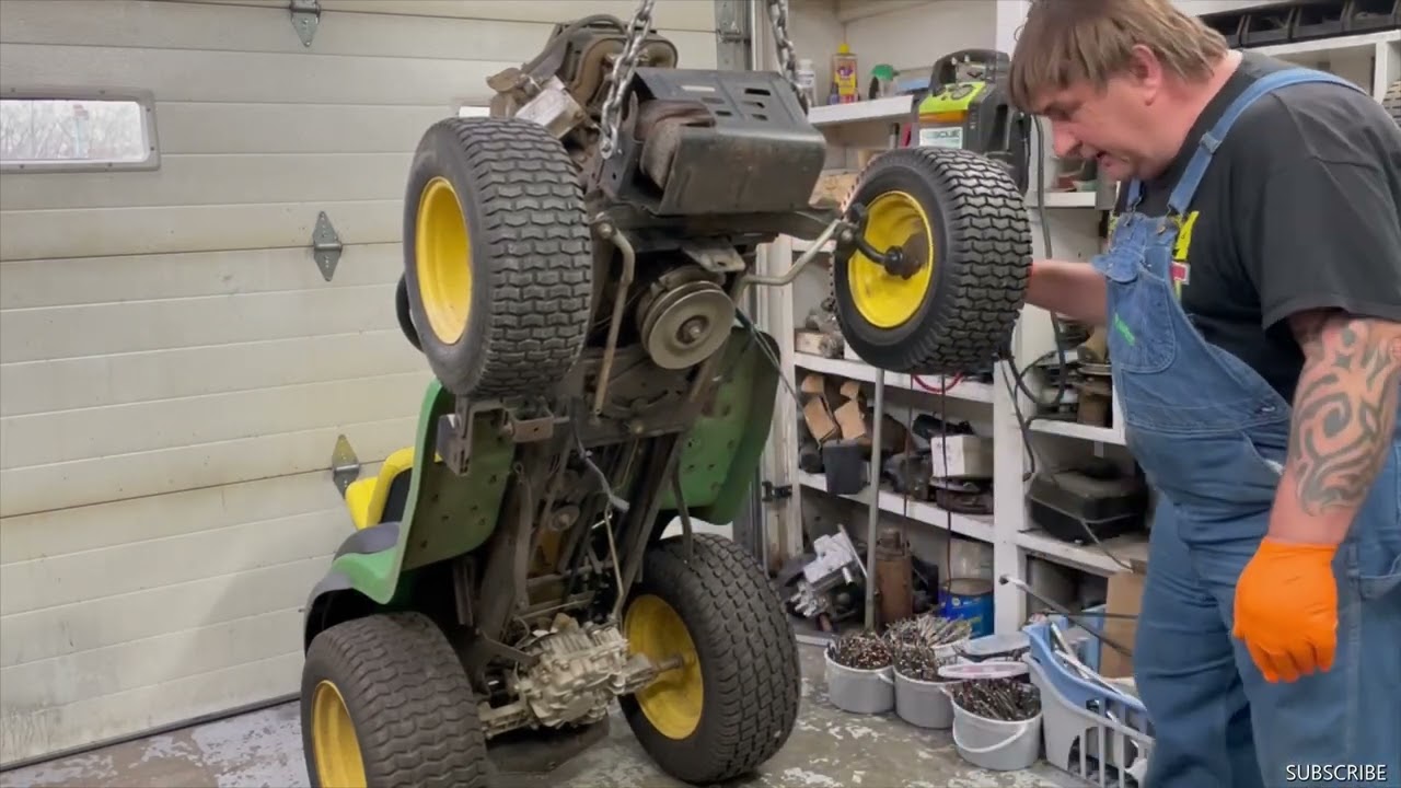 John Deere L120 w/23hp Briggs & Stratton Engine: Changing Engines