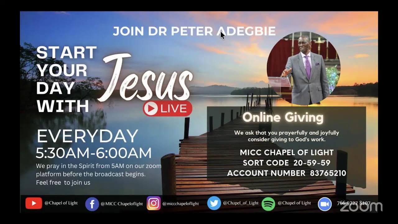 START YOUR DAY WITH JESUS: JESUS THE CREATIVE WORD OF GOD  - Dr CChuks Abejegah