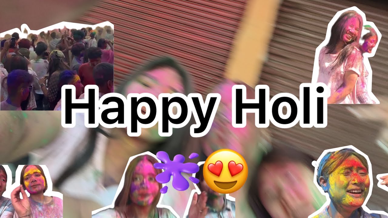 Tezpur mein humara pehla Holi🫟🫶😍🥰#tezpurassam #holispecial #viral 