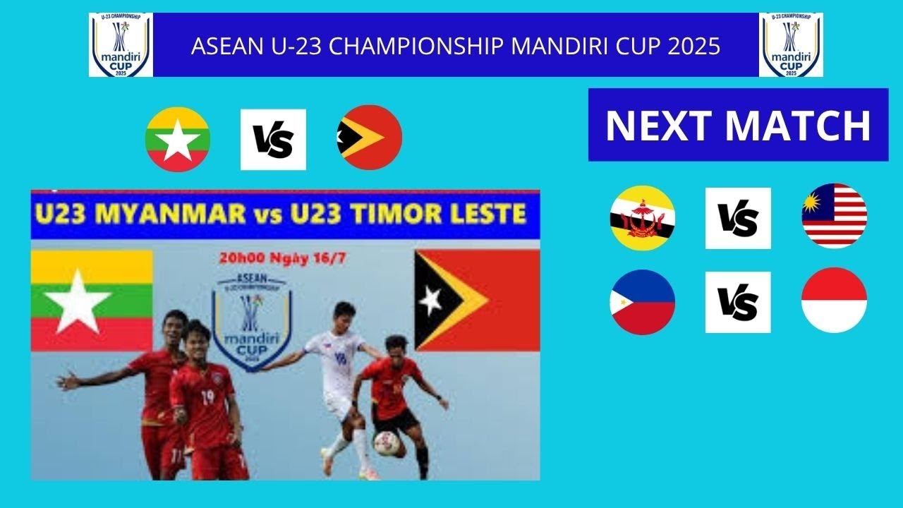 Hasil Pertandingan Piala AFF U23~myanmar vs timor leste