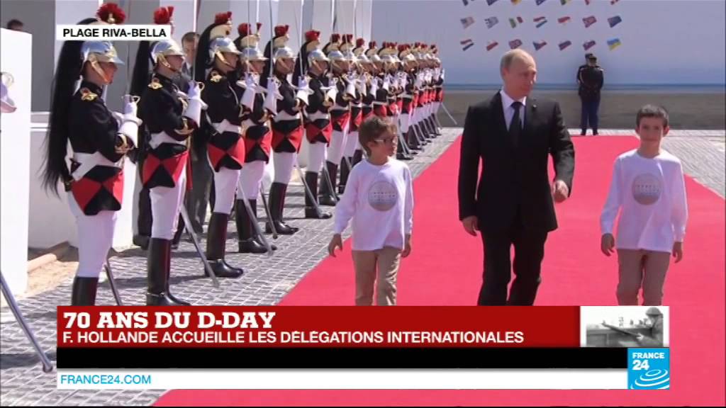 70 ans du D-Day : l'arrivée du président russe Vladimir Poutine