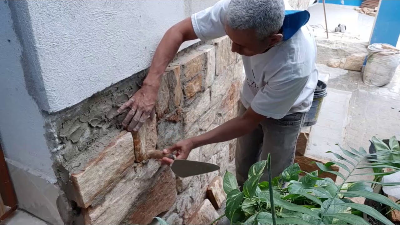 Pedra madeira como instalar