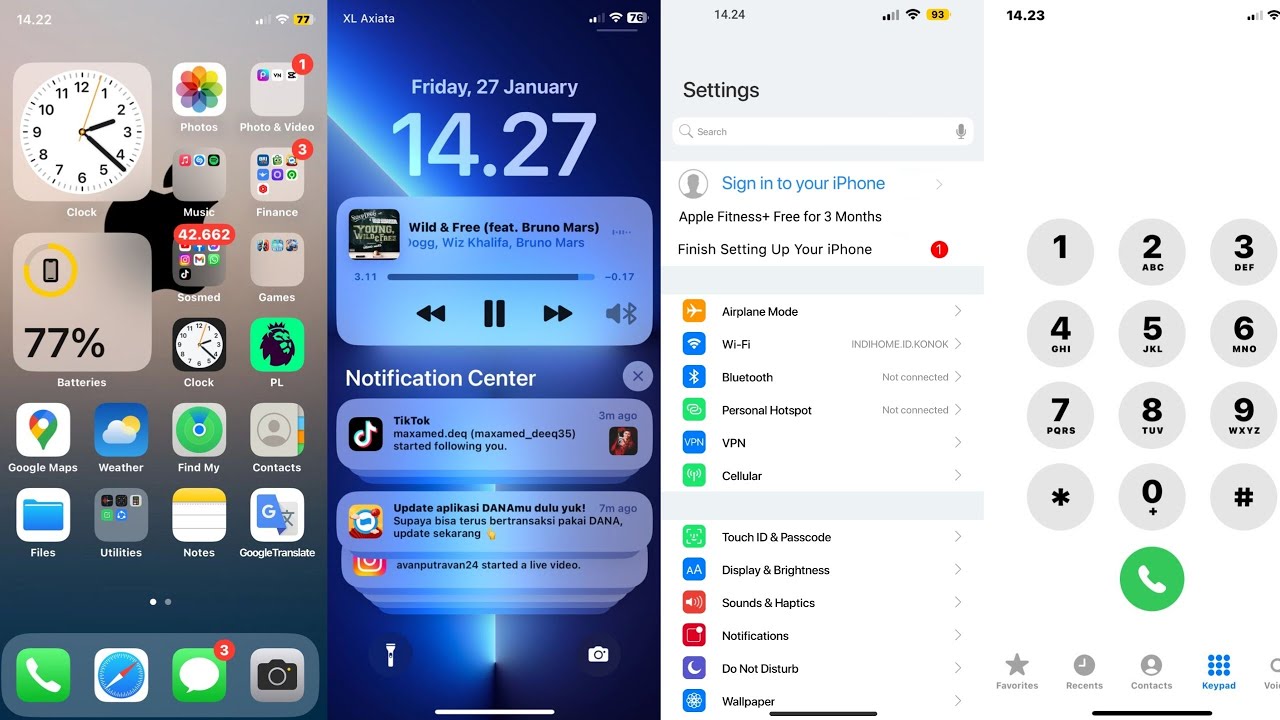 TEMA IPHONE TEMBUS AKAR UNTUK ANDROID BAGUS BANGET🌟