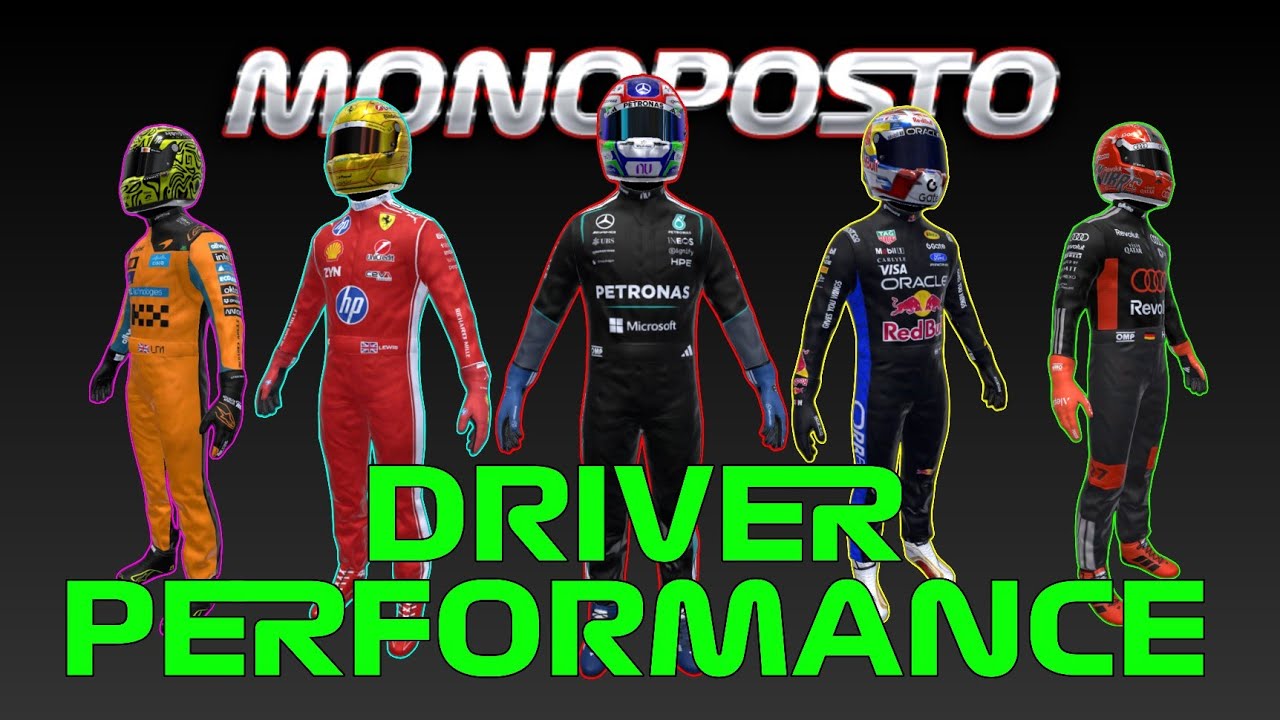 F1 Championship Driver Ratings for Monoposto (Mid-Season Update)