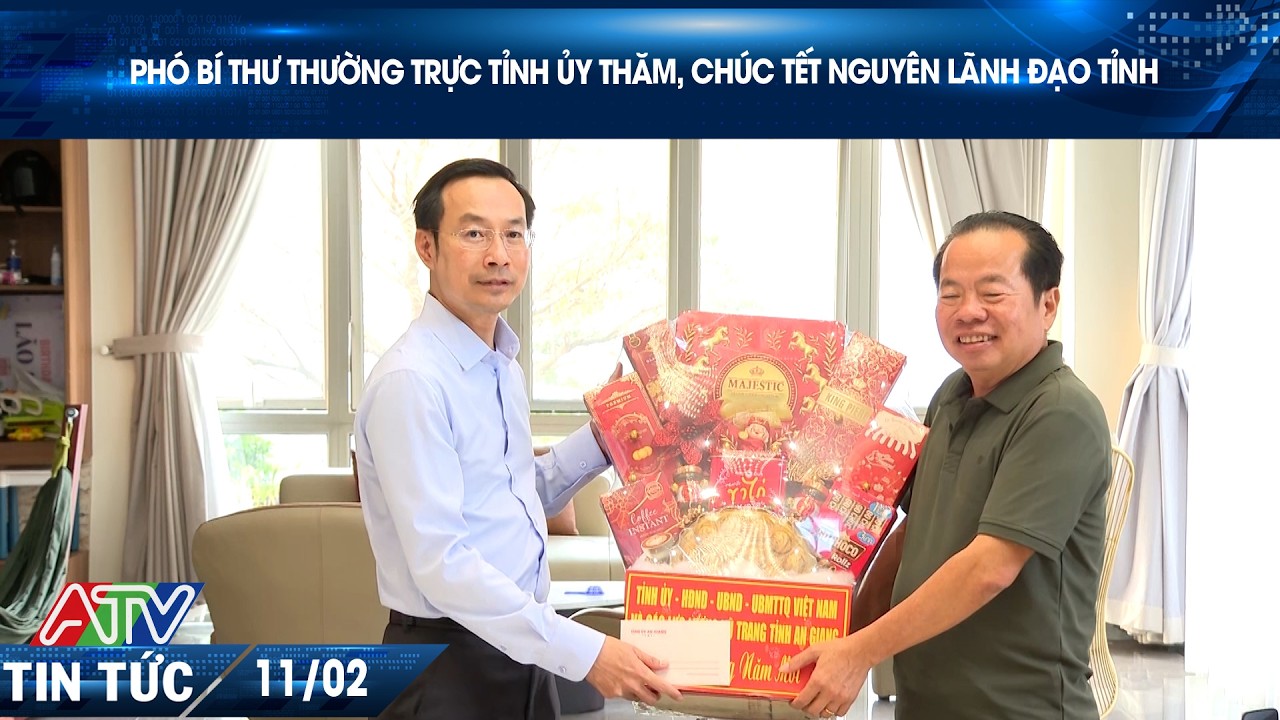 PHÓ BÍ THƯ THƯỜNG TRỰC TỈNH ỦY THĂM, CHÚC TẾT NGUYÊN LÃNH ĐẠO TỈNH