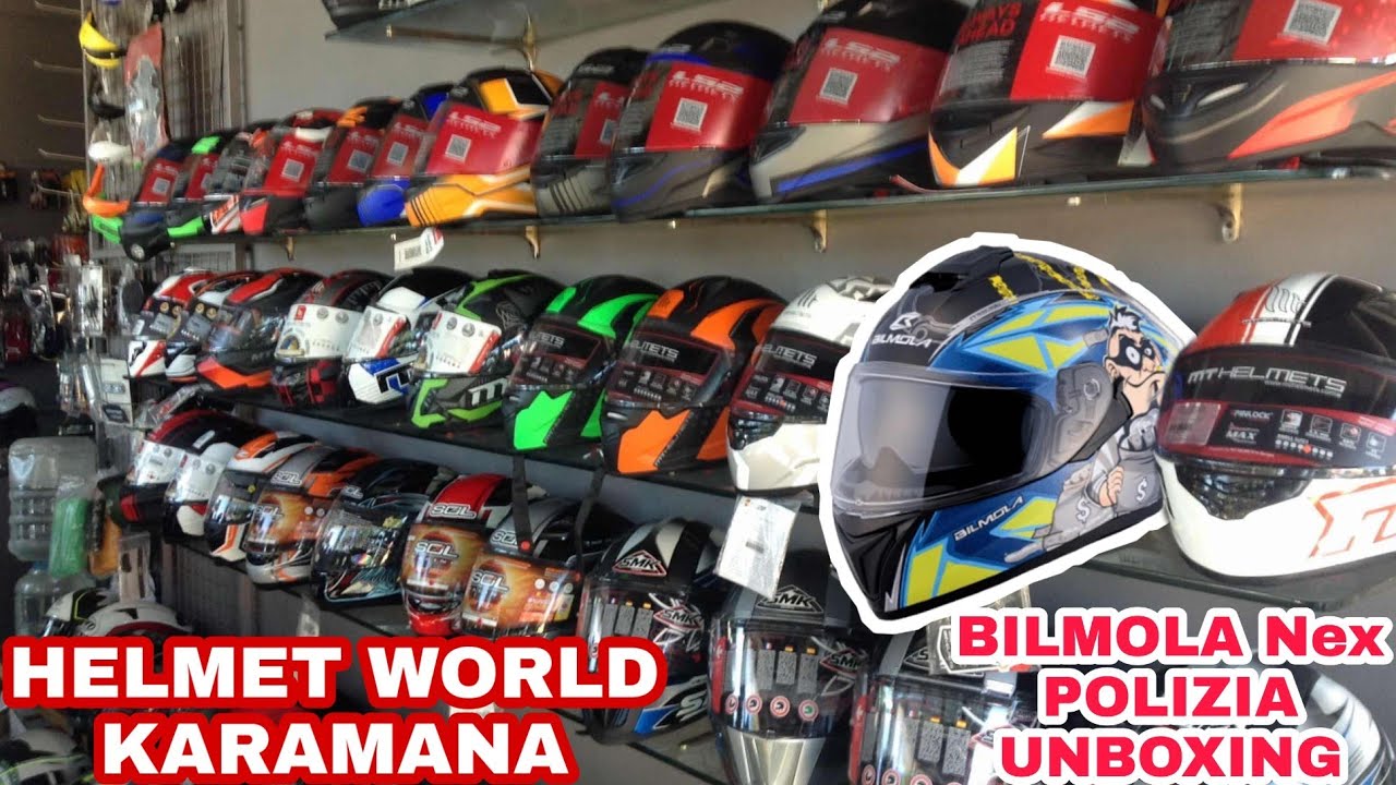 Helmet unboxing BILMOLA HELMETS..||മച്ചാന്മാരെ പോളി സാധനം..||ഹെൽമെറ്റ് വേൾഡ്||helmet world||AJVlogz