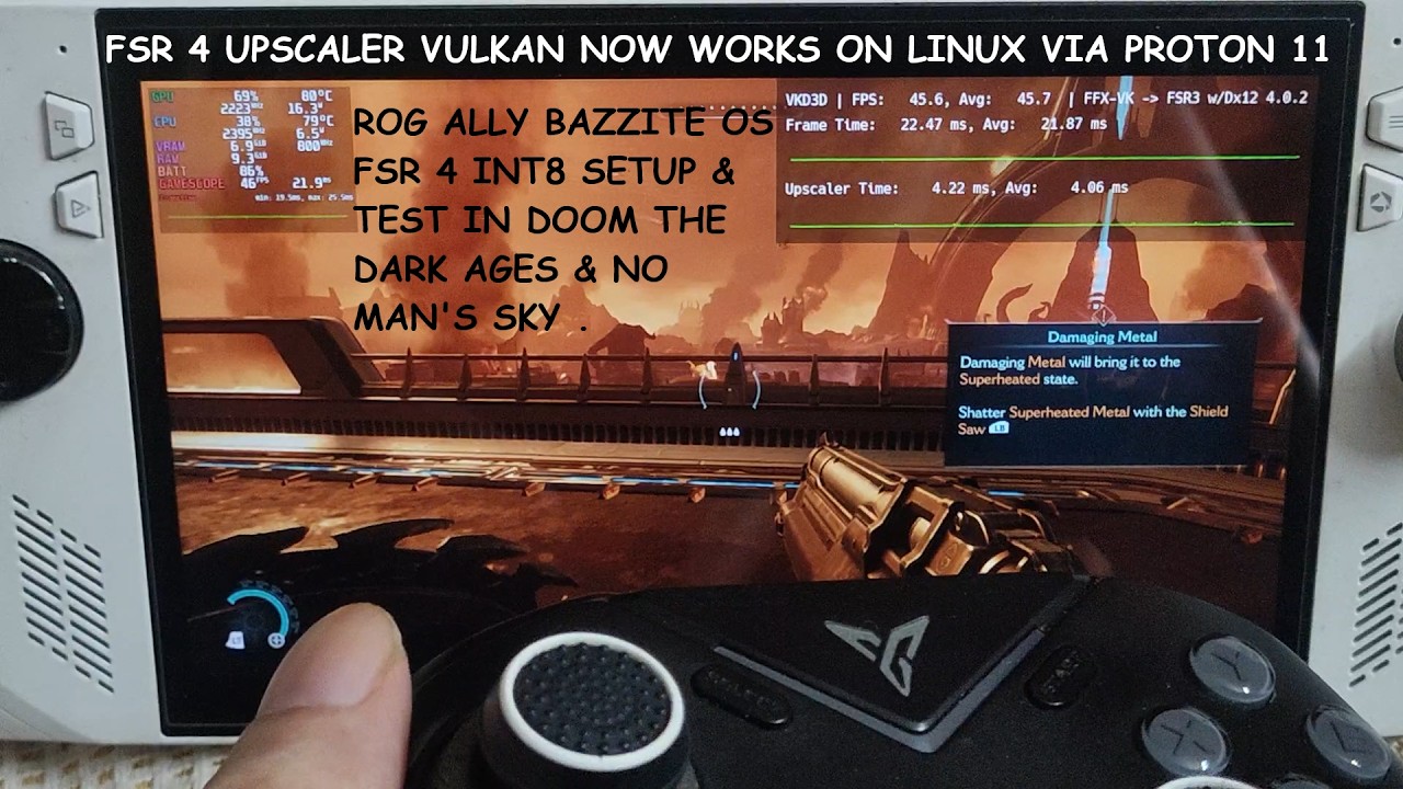 FSR 4 Vulkan теперь работает на Linux через Proton 11 и Optiscaler | Настройка Doom Dark Ages и N...