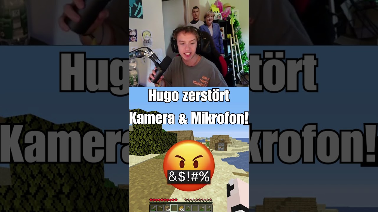 Hugo zerst&ouml;rt sein Mikrofon & Kamera!🤬