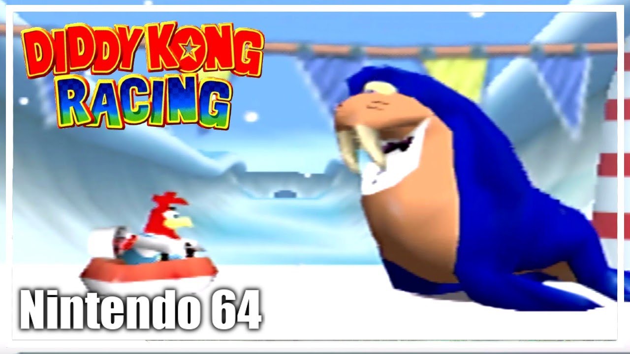 Diddy Kong Racing 100% Nintendo 64 Walkthrough (Snowflake Mountain Silver Coins)