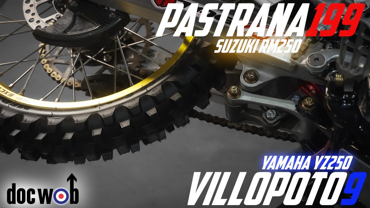 DOCWOB - Pastrana Suzuki RM250 & Villopoto Yamaha YZ 250 Factory Builds - Telford Dirt Bike Show