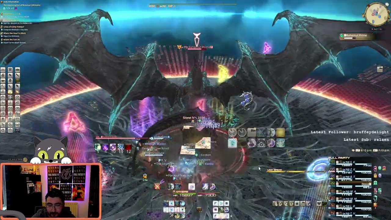 Unending Coil of Bahamut Clear 16:08 with CTMY | WHM PoV