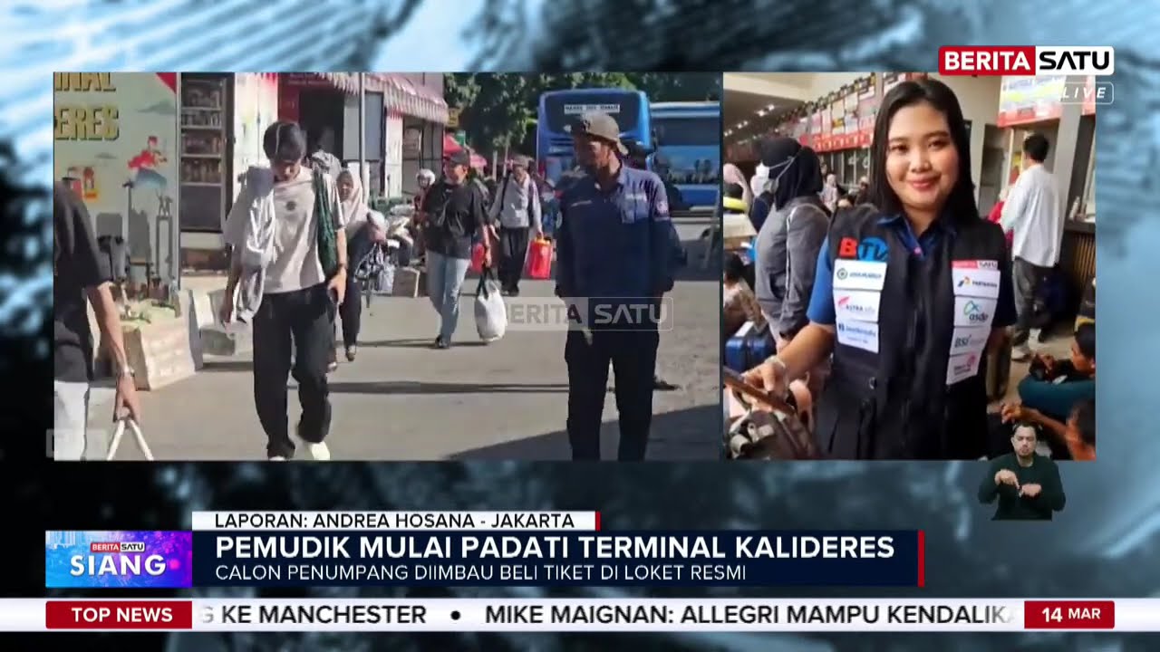 Pantauan Terkini Arus Mudik di Stasiun Senen, Terminal Kalideres, dan Tol Cikampek #Beritasatu