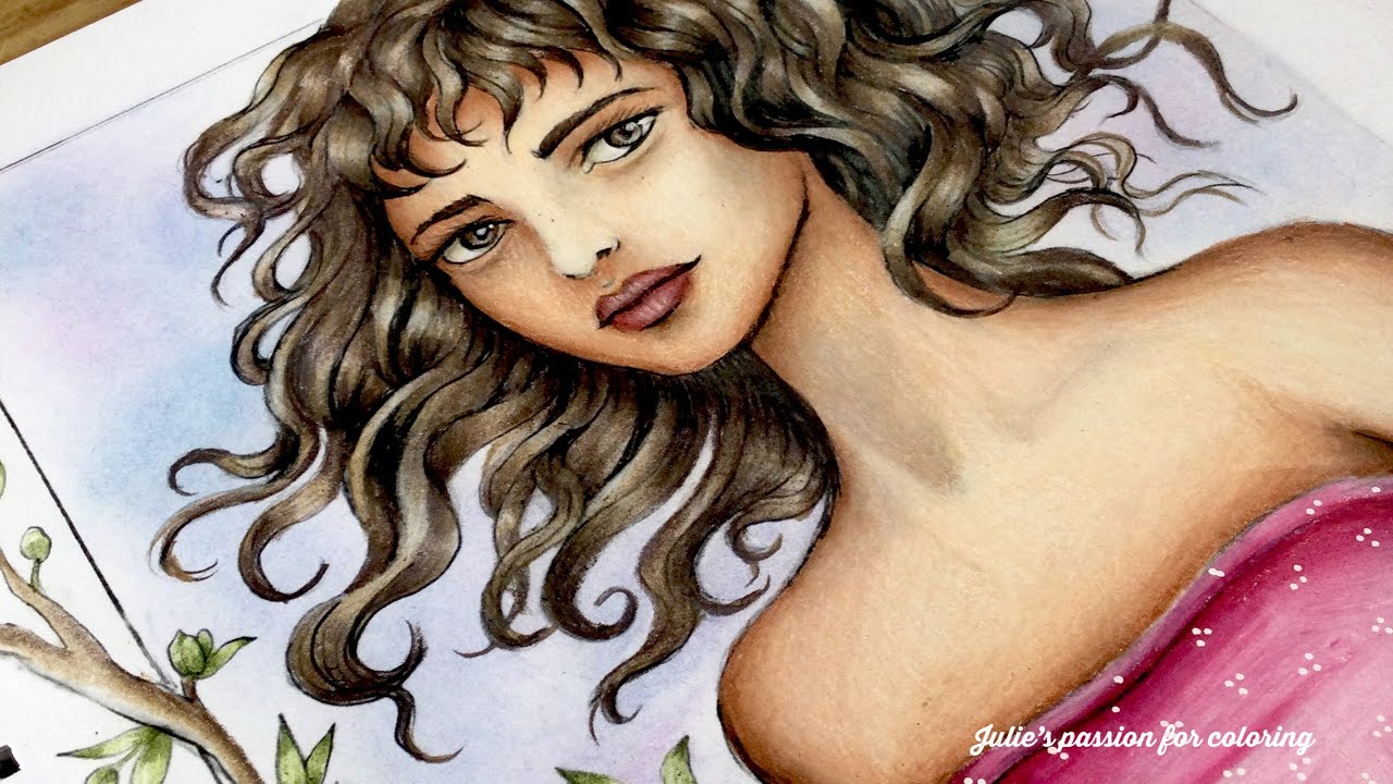 LOVELINESS by Grazia Salvo - prismacolor pencils - color along