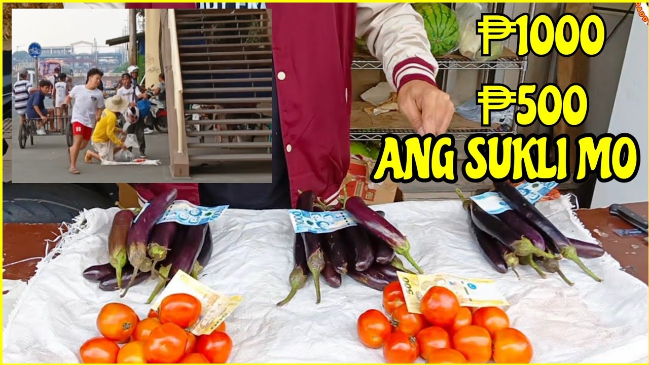 50PESOS LANG MAY TALONG O KAMATIS KANA MAY ₱1000 CASH KAPA// PUBLIC SOCIAL EXPERIMENT