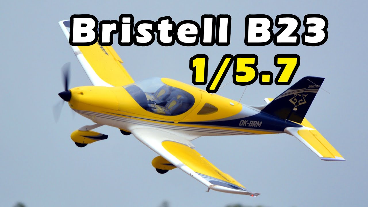 RC LSA Scale airplane 1/5.7 Bristell B23，少见而且非常好飞的轻型运动飞机的航模像真机，开箱和特技飞行测评
