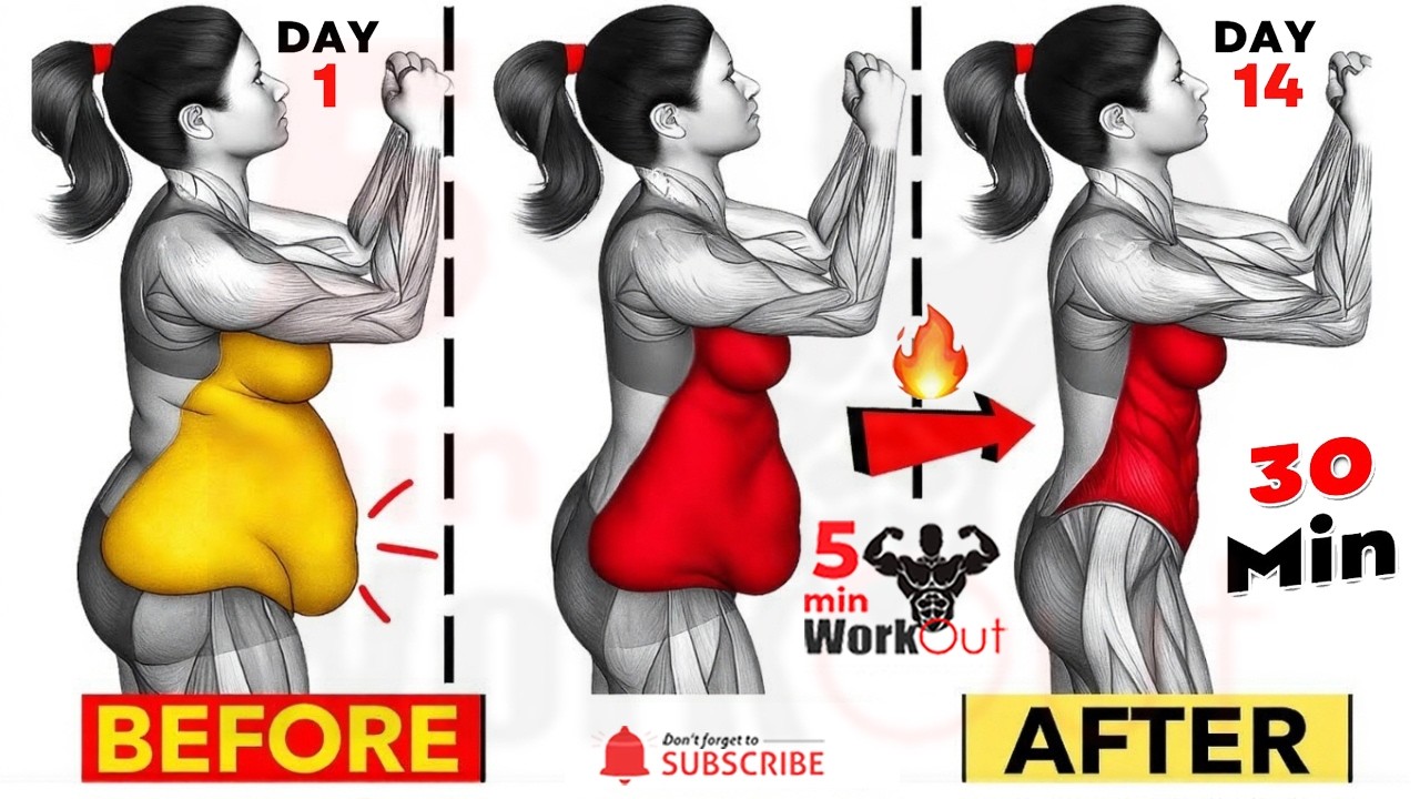 30 Min Standing Abs Workout to Destroys Stubborn Belly Fat🔥Killer Home Workout (All Standing)