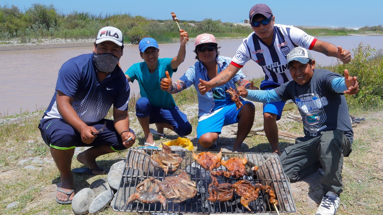 Preparando GALLINULAS A LA PARRILLA - Cocinando a la parrilla peruano