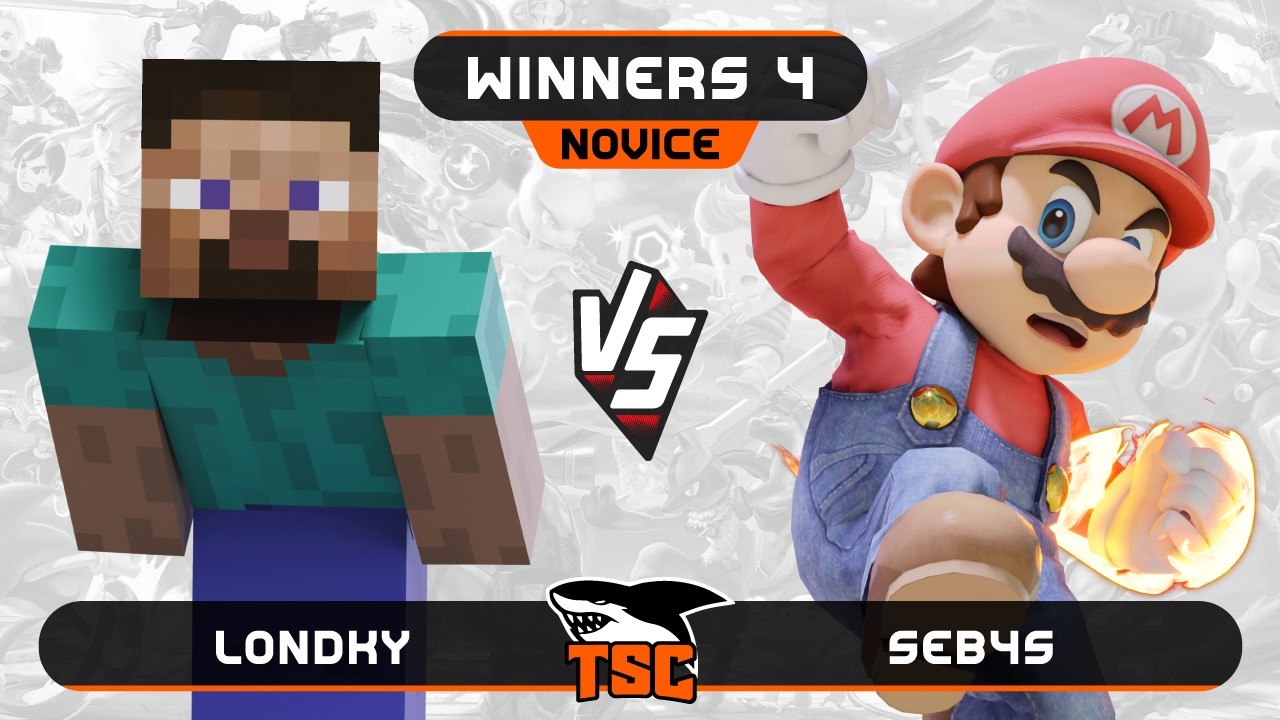 Londky (Steve) vs Seb4s (Mario) - Real Novice - SSBU