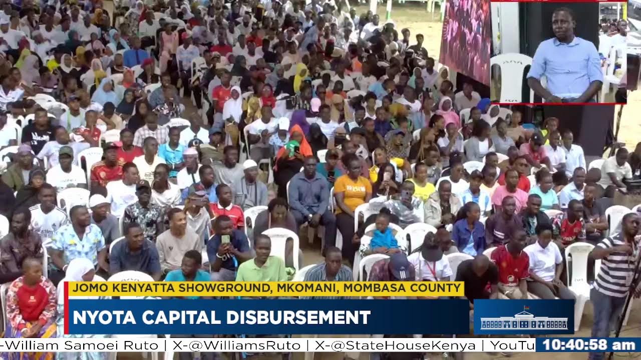 NYOTA Capital Disbursement, Jomo Kenyatta Showground Mkomani, Mombasa County