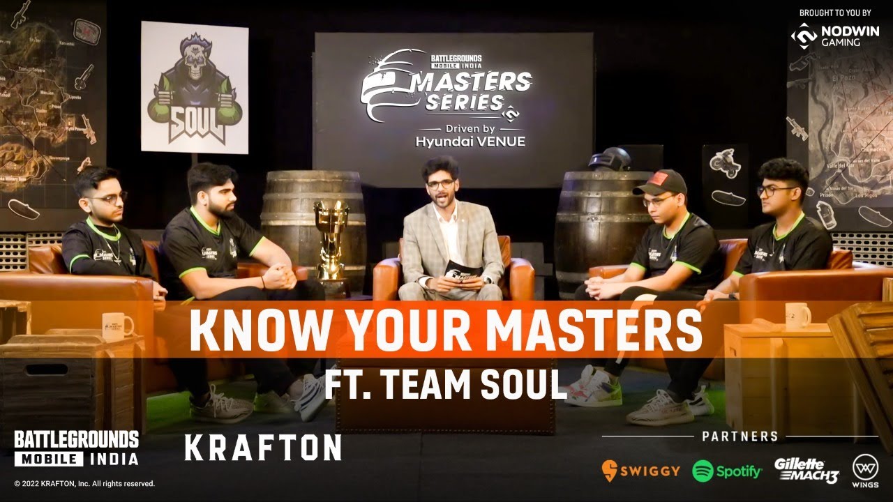 Know Your Masters Ft. TEAM SOUL | BGMI Master Series 2022 #RaiseYourGame