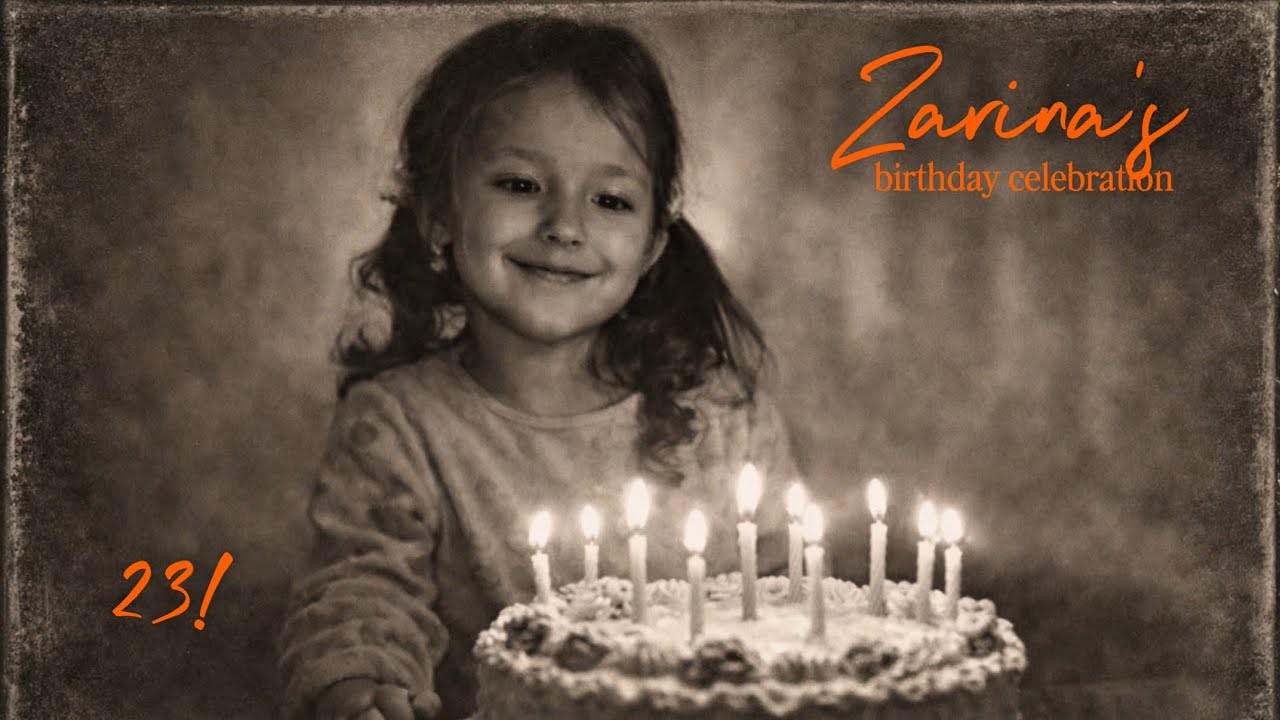 празднуем Заринин др | celebrating Zarina