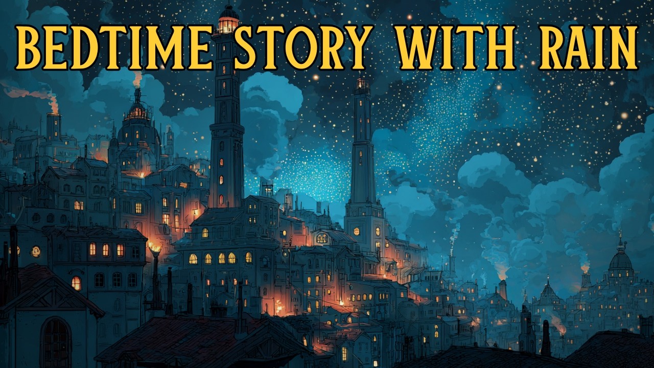 🌧️ Extra Long RAINY Magical Story for Sleep: Elora, Bōken, and the City of Howl