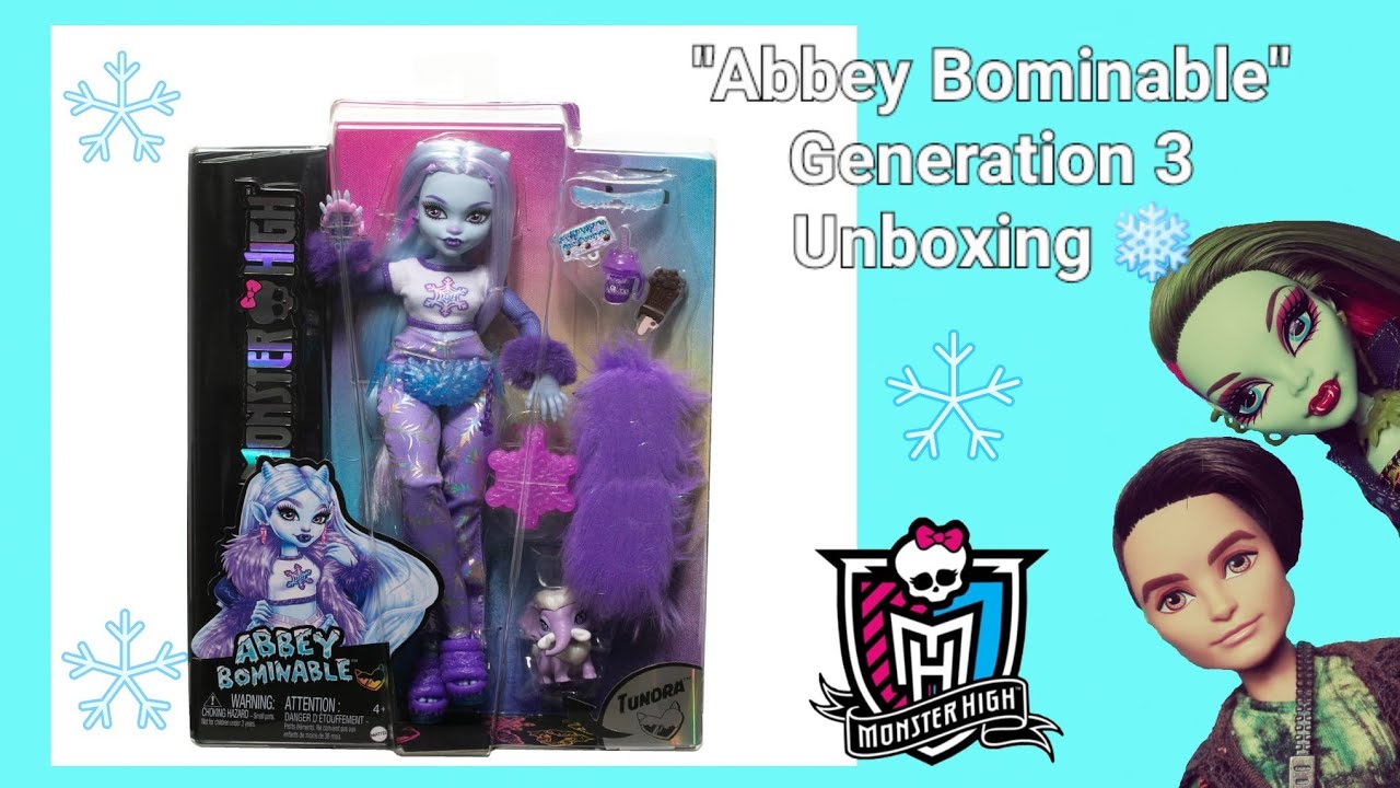 Monster high Doll Unboxing PL - Abbey Bominable Generation 3
