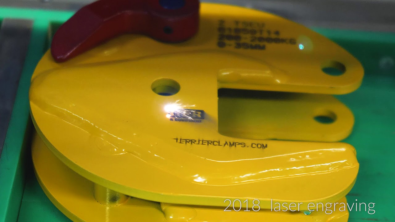 Laser engraving of Lifting Clamps
