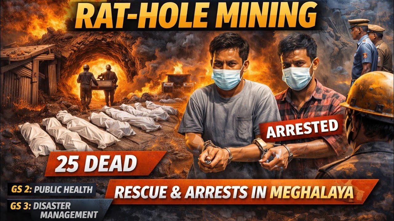 Illegal Rat-Hole Mining Explained | Meghalaya Mine Blast | NGT Ban & Disaster Failure #upsc2026 #pre