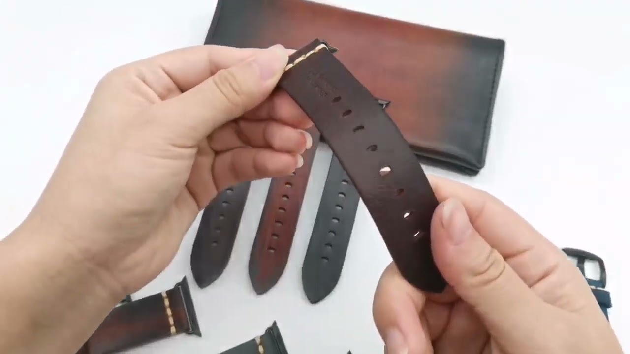 40/44mm Designer Vintage Genuine Leather Watch Bands For Apple watch Strap leather iWatch Bands