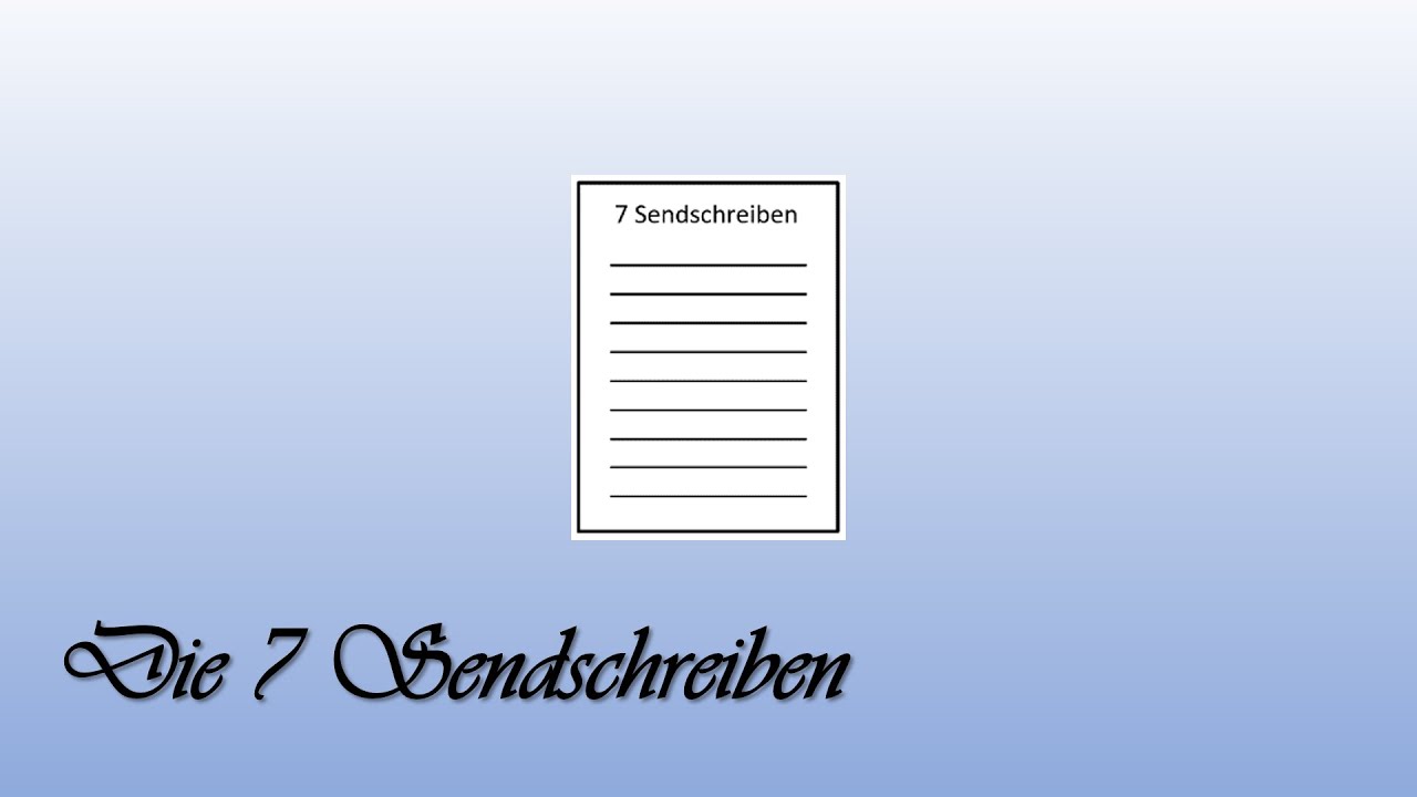 Die Offenbarung des Johannes #3 Die 7 Sendschreiben (Zustand der christlichen Gemeinden)