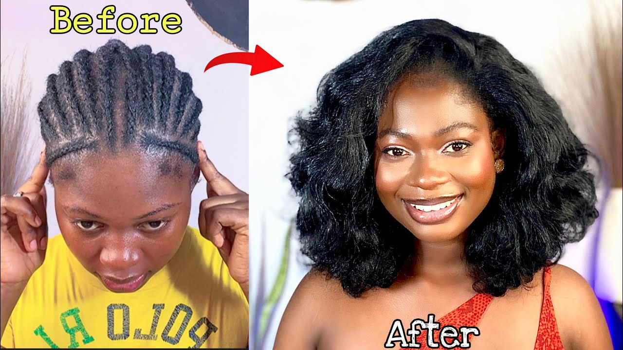 THE PERFECT SEW IN | minimal leave out | with synthetic hair.