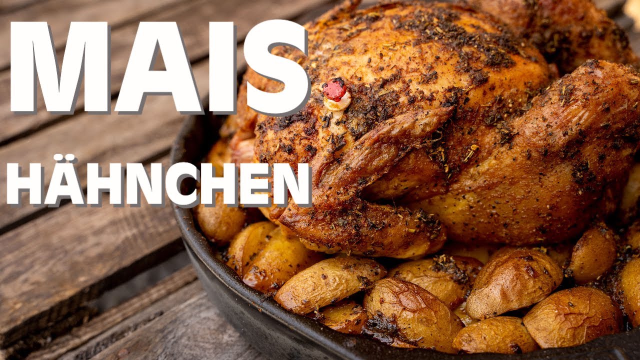 so LECKER kann ein HÄHNCHEN sein - Maishähnchen mit Rosmarin Knoblauch Kartoffeln