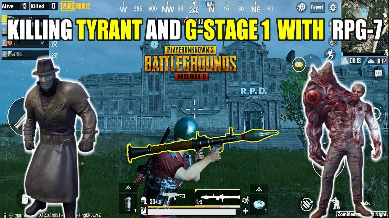 KILLING TYRANT AND G-STAGE 1 WITH AN RPG-7? PUBG Mobile (Android) HD