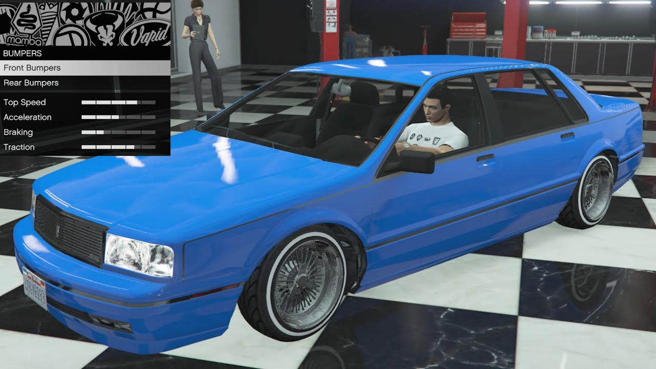 GTA 5 - Past DLC Vehicle Customization - Albany Primo Custom (Cadillac Seville/Allante)