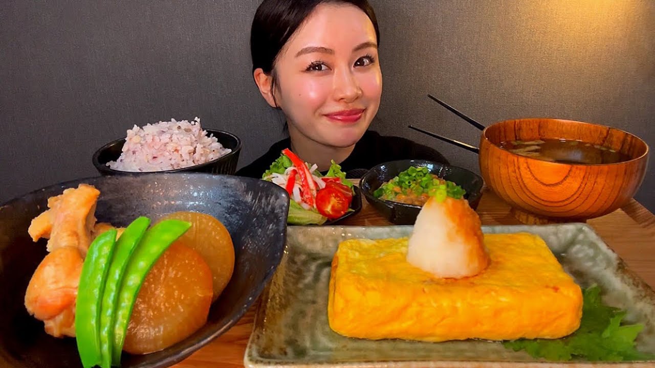 【ASMR】卵焼き定食 [EatingSounds モッパン 咀嚼音 먹방]