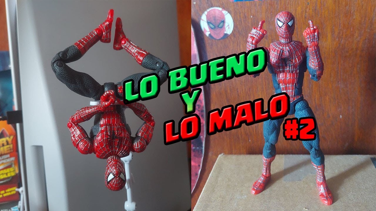 LO BUENO Y MALO #2 DE LA FIGURA DE SPIDER-MAN SUPER POSABLE DE TOBEY MAGUIRE