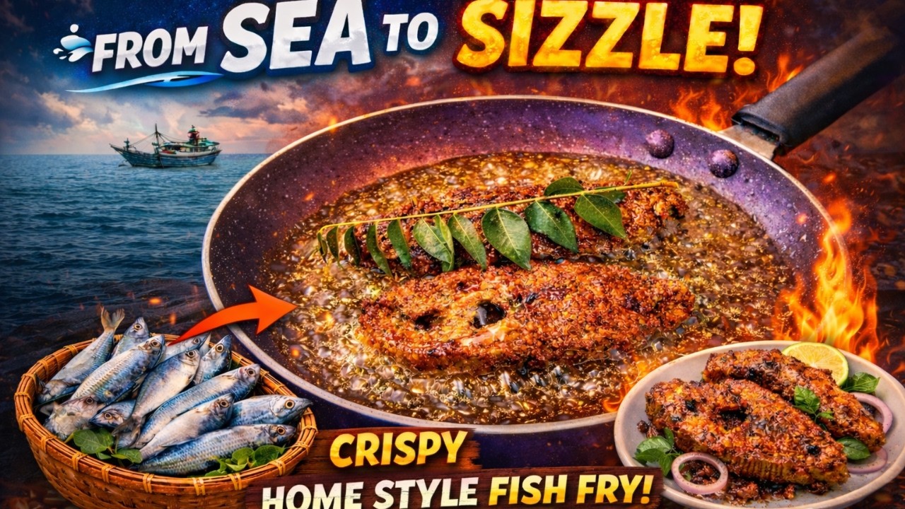 Fresh Fish Fry | From Sea to Sizzle 🐟🔥| Farm to Plate