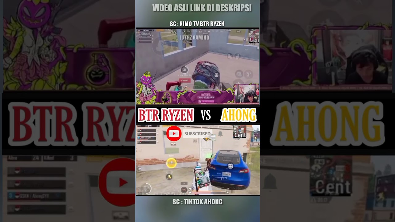 BTR RYZEN ADU AIM SAMA PLAYER TIKTOK DI KLASIK