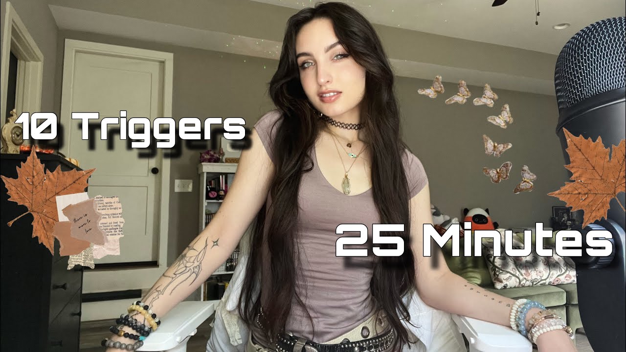 ASMR Doing 10 Fast & Aggressive Triggers in 25 Minutes ( Crystal Scratching, Phone Case Tapping + )