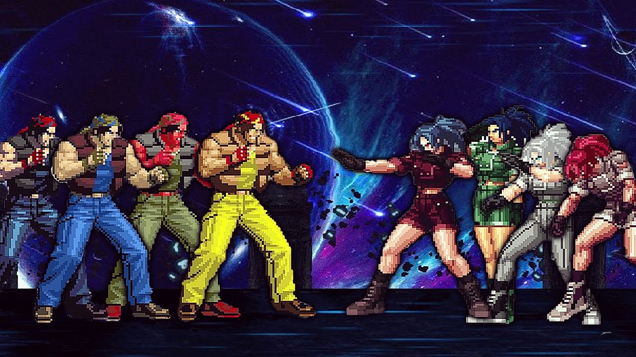 Ralf Jones Team Vs Leona Heidern Team | Mugen Fighters | KOF Mugen