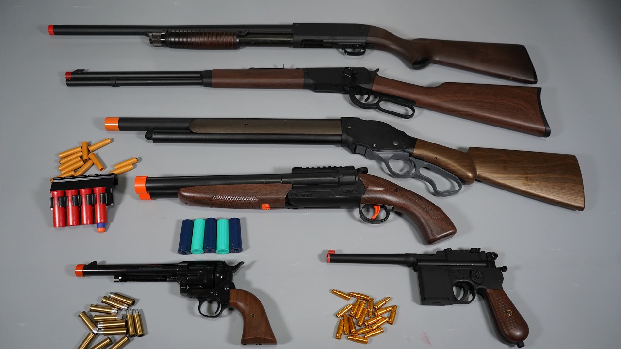Shell ejecting Wild West Toy Gun Nerf Gun SSA Airsoft POV Reload Realistic Toy Guns Collection