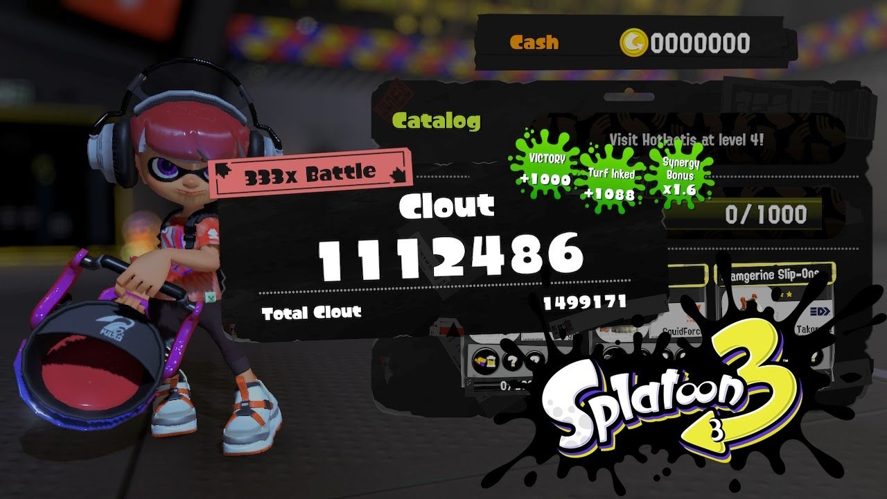 +1 MILLION clout in ONE game (333x Battle) - SPLATOON 3 Splatfest World Premiere