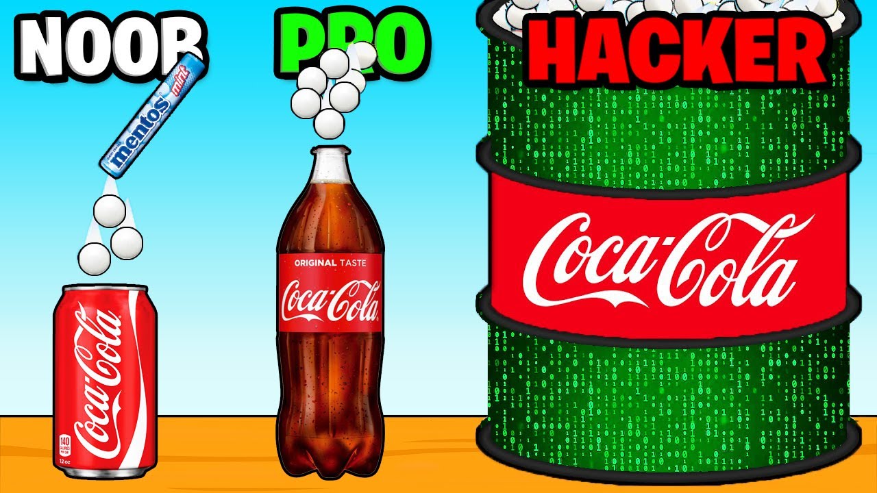 LA MEILLEURE ÉVOLUTION DE COCA + MENTOS !! 💥💥 (Drop and Explode)