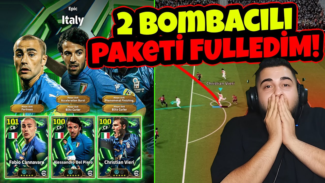 BOMBACI 107 DEL PIERO, BOMBACI VIERI ve 107 CANNAVORA için PAKETİ FULLEDİM! 💣 TOP AÇILIMI + DENEME!