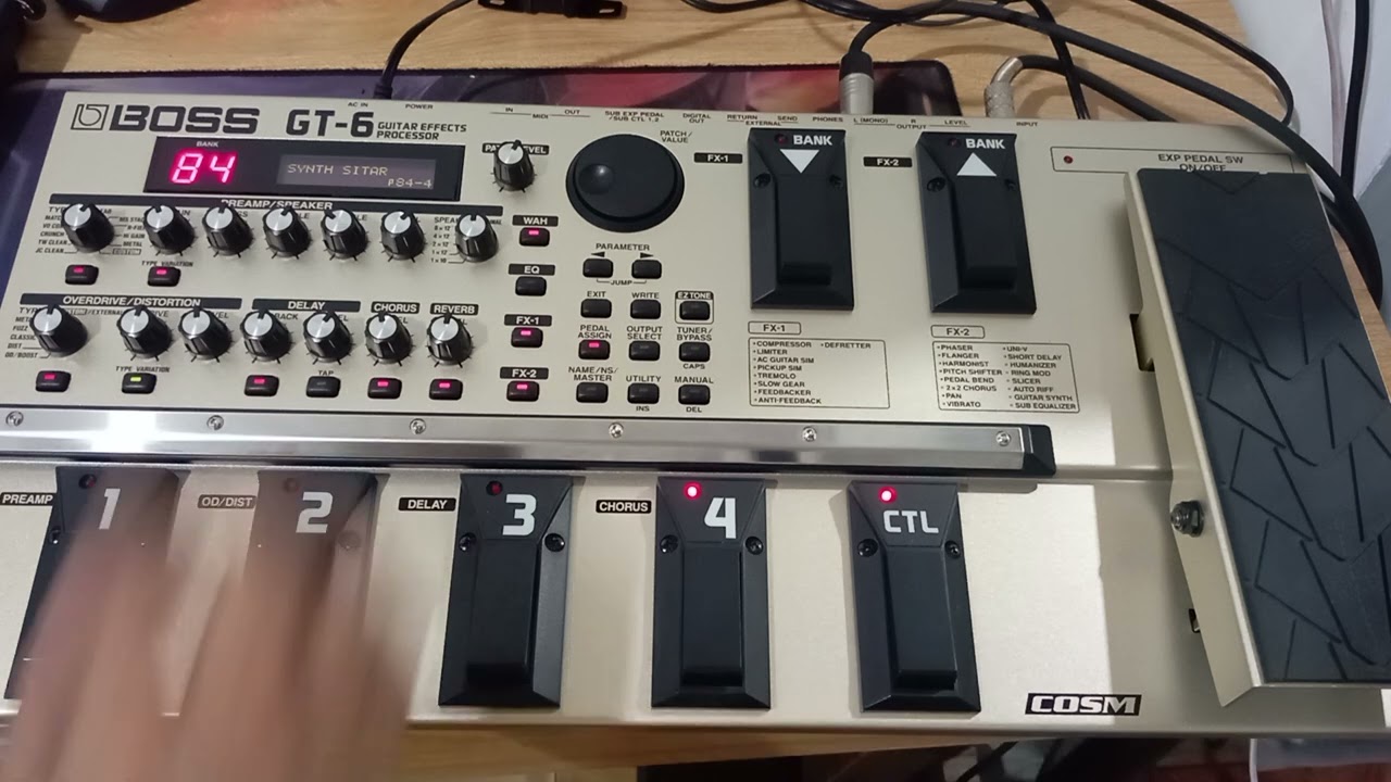 Boss GT-6 Guitar Multi Effects Sound Demo