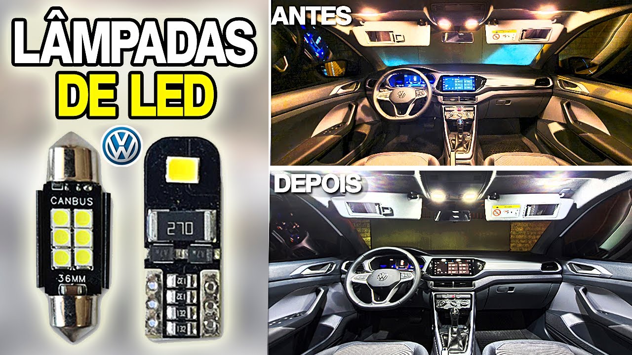 APRENDA TROCAR AS LÂMPADAS INTERNAS PARA LED T-CROSS FÁCIL