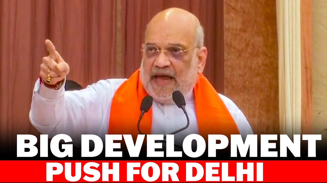 LIVE: HM Amit Shah Inaugurates Projects Worth ₹8,941 Crore in Delhi | Yamuna revival projects