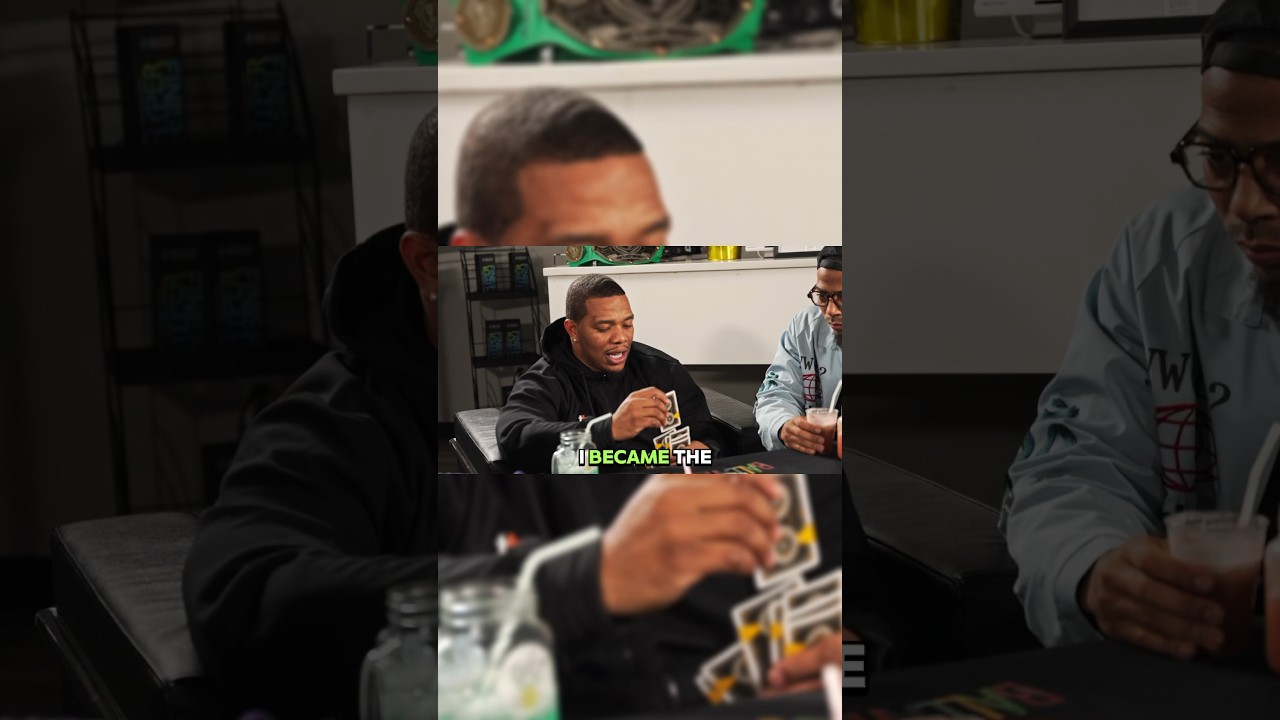 Former RB For the Baltimore Ravens Ray Rice Talks about sharing a sentimental moment with his kids